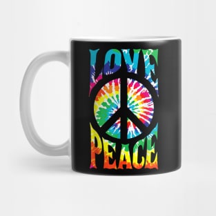 Peace Sign Love 60S 70S Tie Dye Hippie Costume Mug